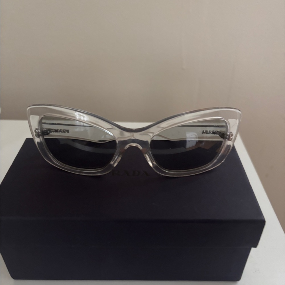 Prada Gray Sunglasses with Modern Design